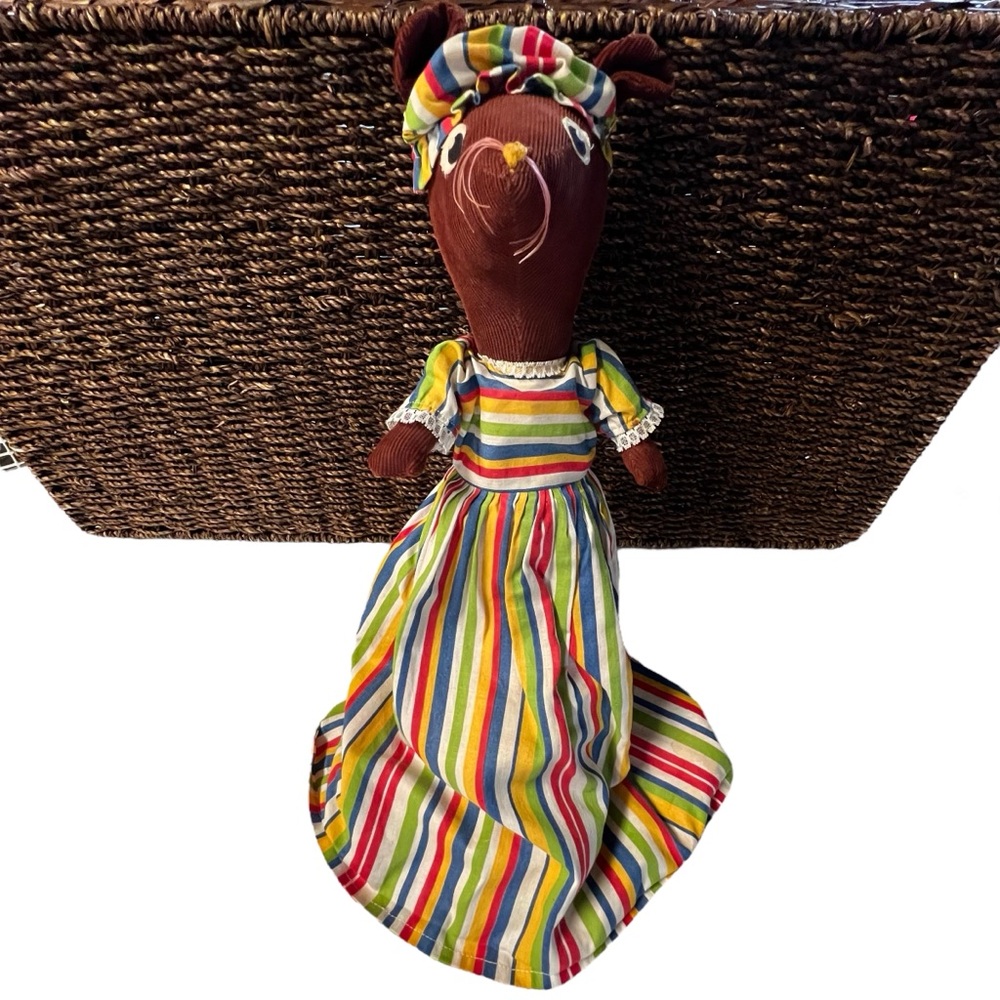 Vintage Show Me Tell Me Doll by Rentz Mouse Cat Extra Outfit 70’s